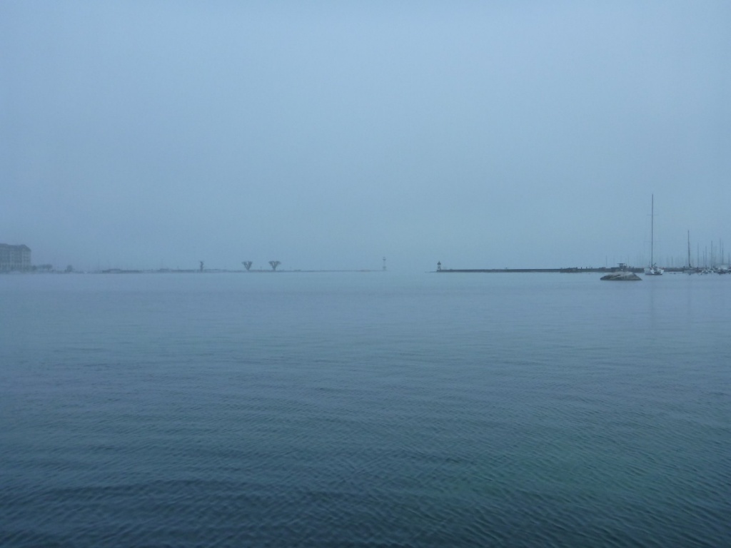 Calme sur la rade.
