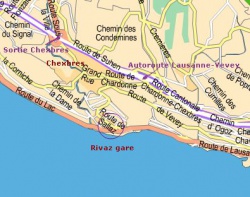 Plan Rivaz gare